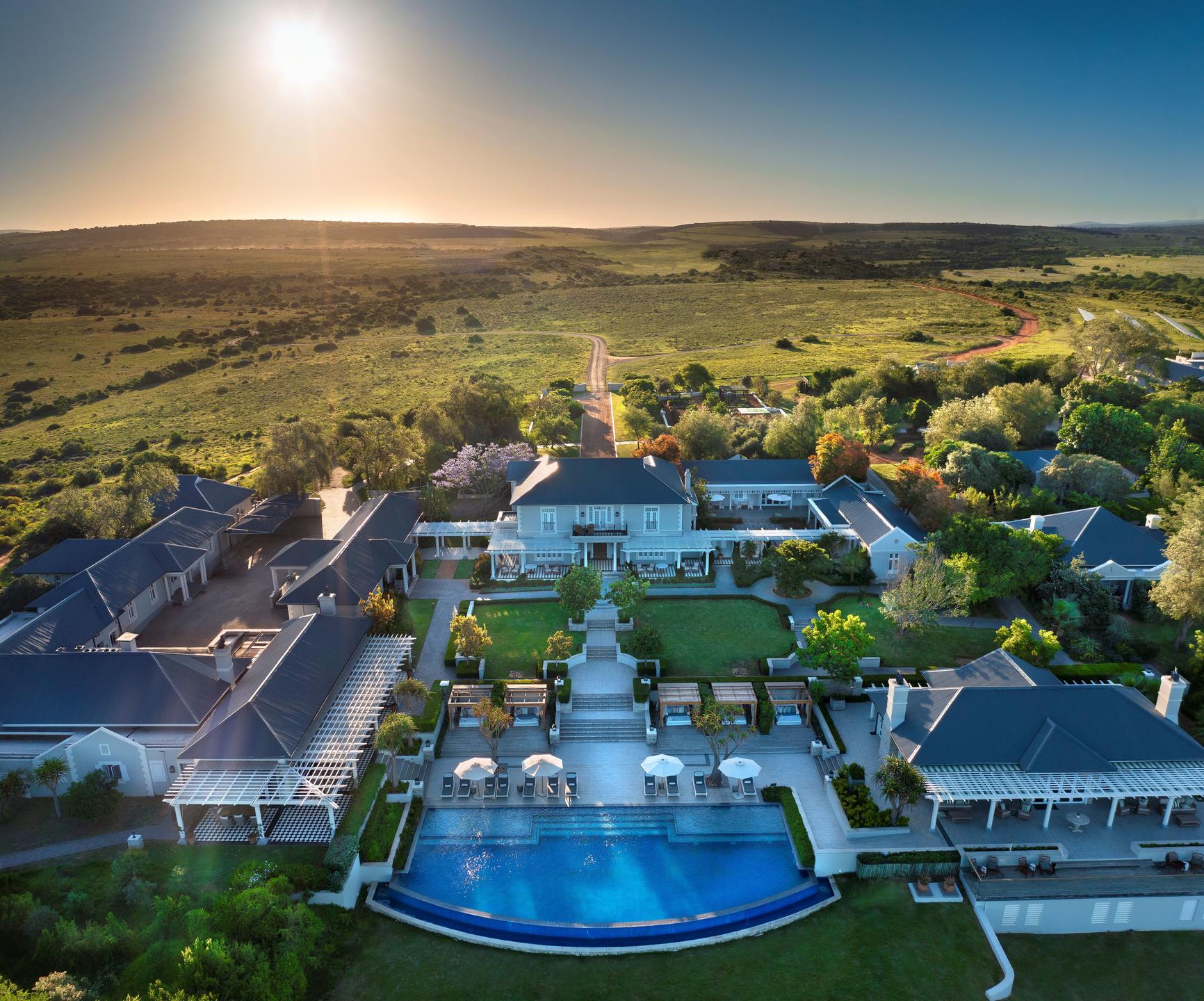 The private reserve manor at dawn